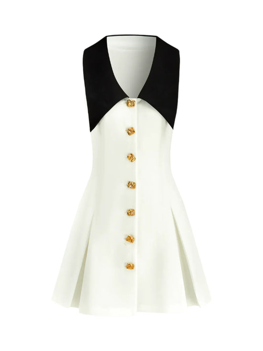 Women V-Neck Mini Dress | Sleeveless | Summer | Elegant | Party Dress