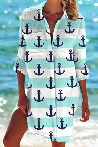 Paloma | Women's Printed Button Down Beach Cover Up