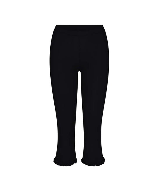 Women Vintage Capri Pants | Y2K | High Waist Trousers | Ruffled Hem