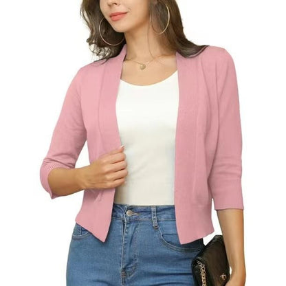 Scarlett | Women's Open Front 3/4 Sleeve Cardigan