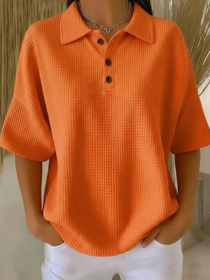 Serafina | Women's Collared Short Sleeve Polo Shirt