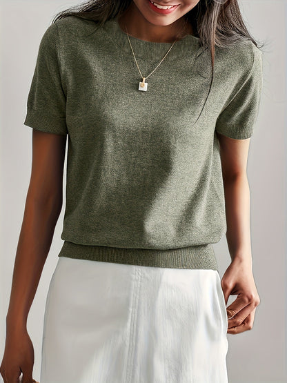 Serenity | Women's Short Sleeve Knit Sweater