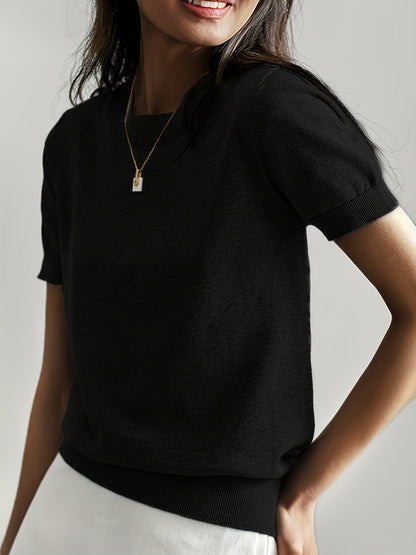 Serenity | Women's Short Sleeve Knit Sweater