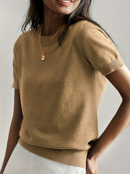 Serenity | Women's Short Sleeve Knit Sweater