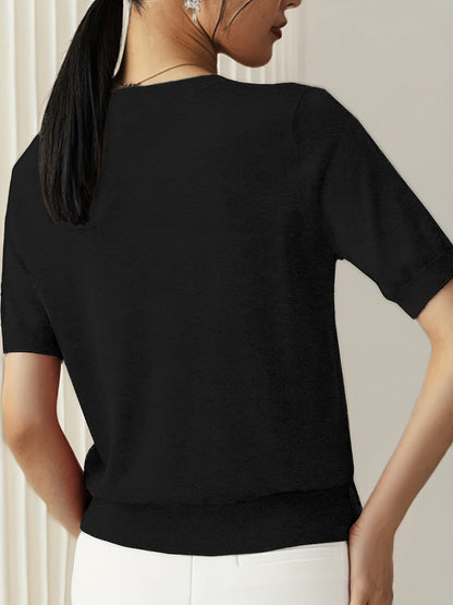 Serenity | Women's Short Sleeve Knit Sweater