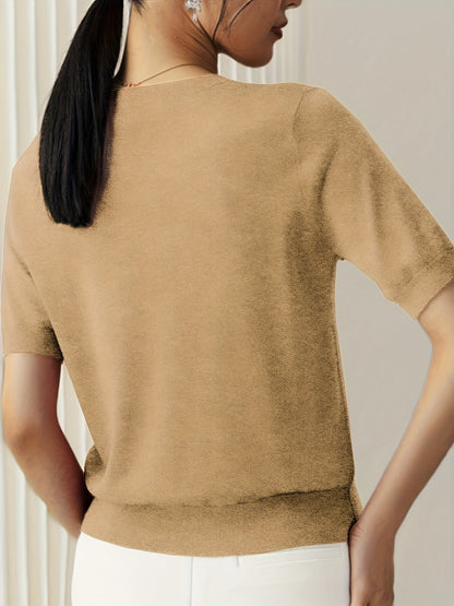 Serenity | Women's Short Sleeve Knit Sweater