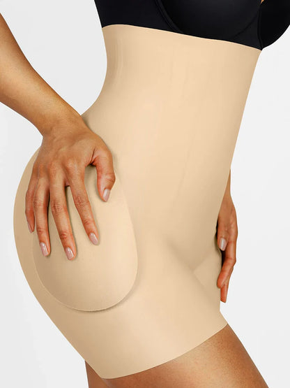 High Waisted Butt Lifter with Removable Hip Pads NUDE