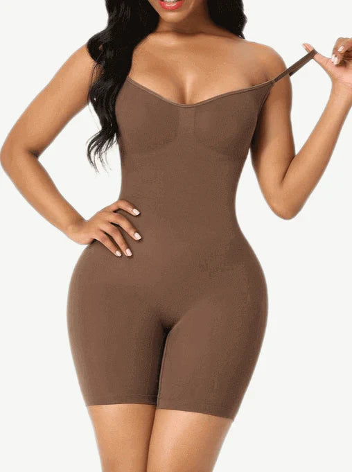 Seamless Plus Size Full Body Shaper BROWN
