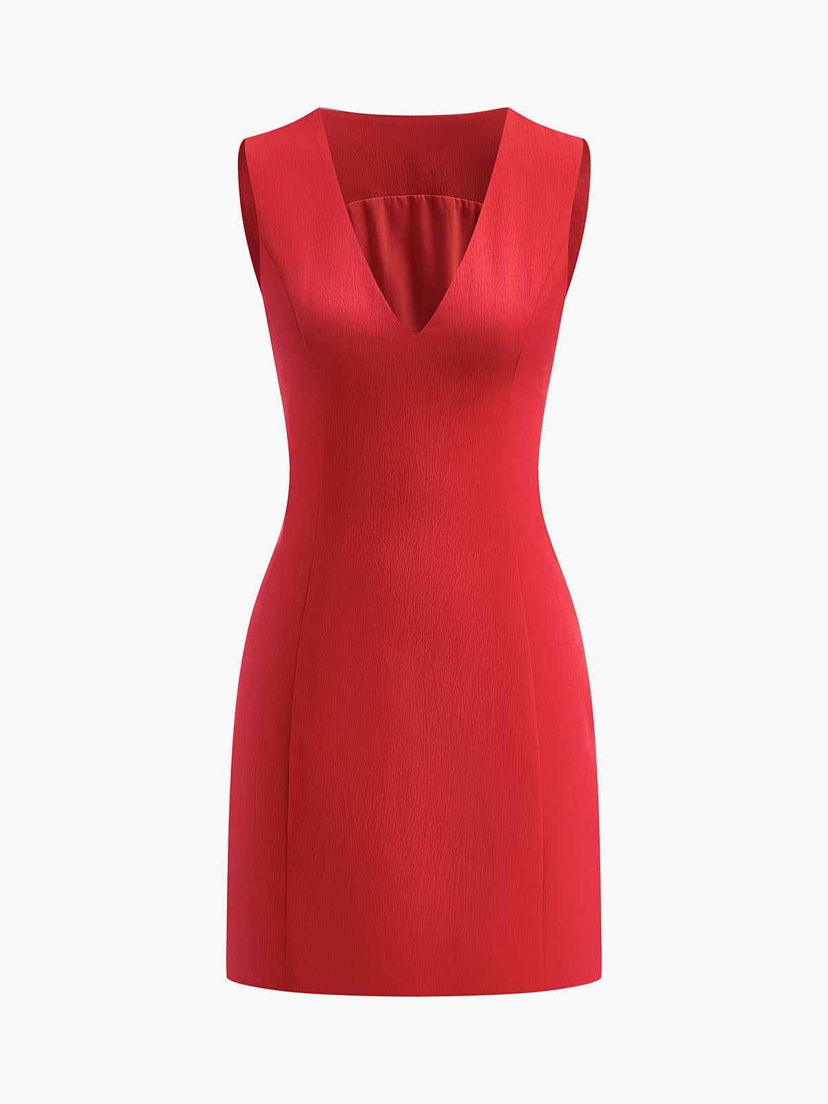 Ruby | Women's V-Neck Mini Dress Sleeveless Fitted Summer Dress