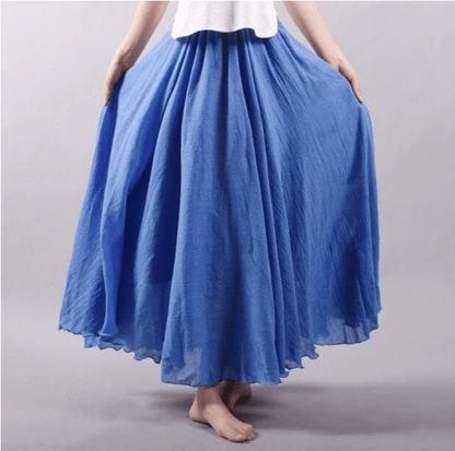 Solange | Women's Flowy Boho Maxi Skirt