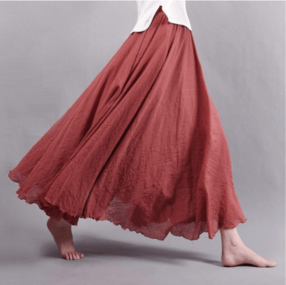 Solange | Women's Flowy Boho Maxi Skirt