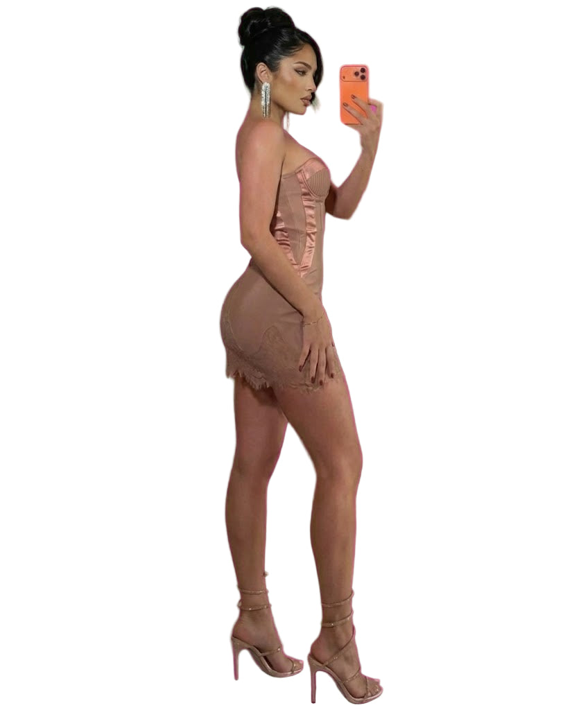 ANCA Strapless Bandage Dress
