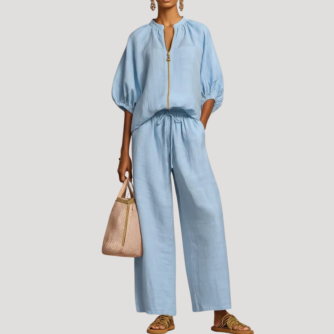Willa | Women's Zip Front Two Piece Set