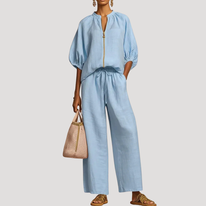 Willa | Women's Zip Front Two Piece Set