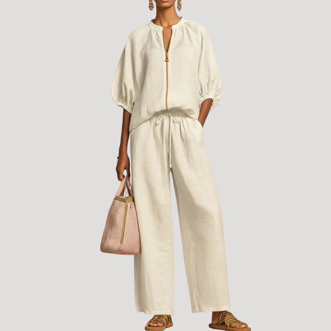 Willa | Women's Zip Front Two Piece Set