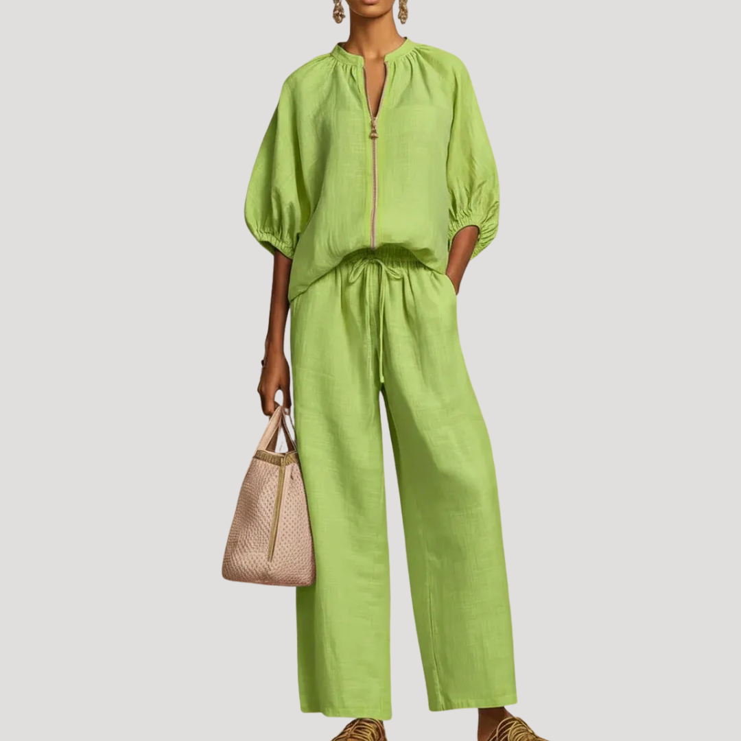 Willa | Women's Zip Front Two Piece Set