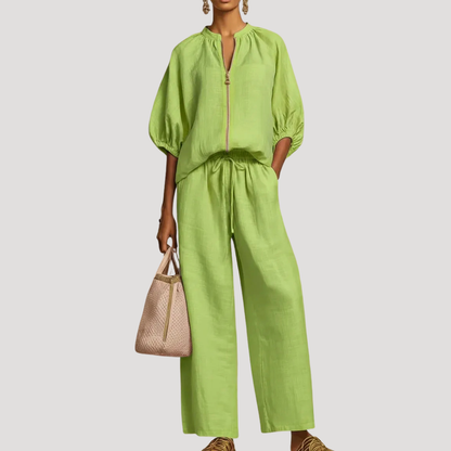 Willa | Women's Zip Front Two Piece Set