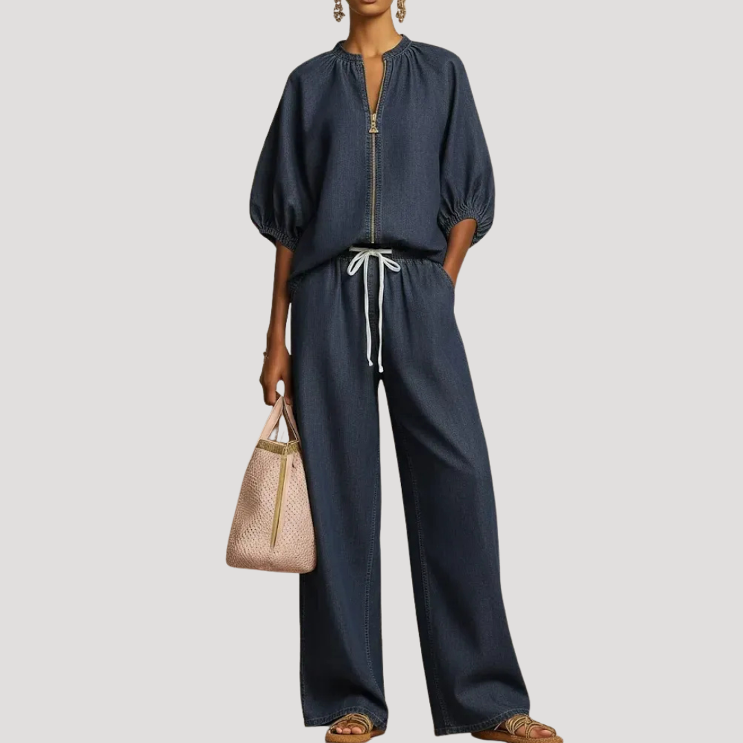 Willa | Women's Zip Front Two Piece Set