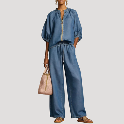 Willa | Women's Zip Front Two Piece Set