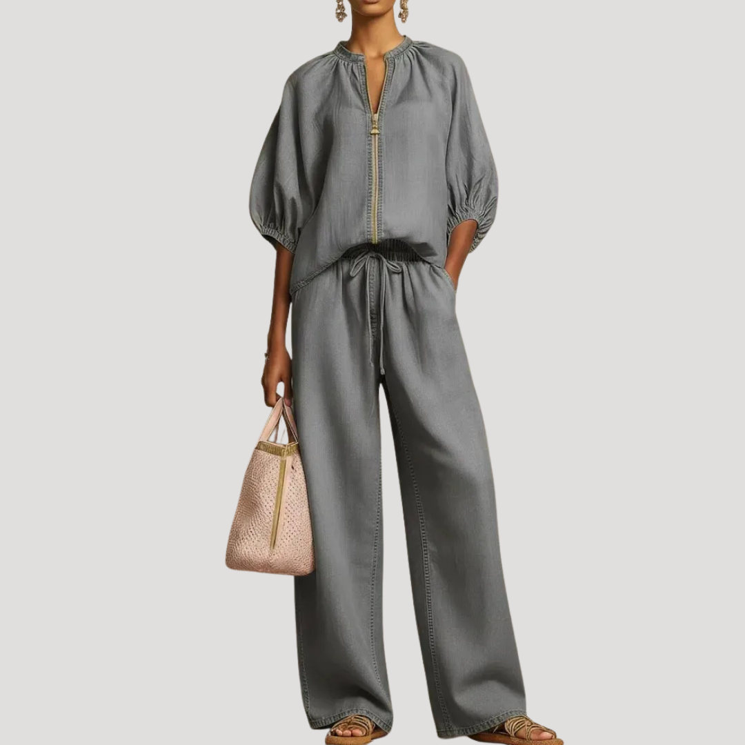 Willa | Women's Zip Front Two Piece Set