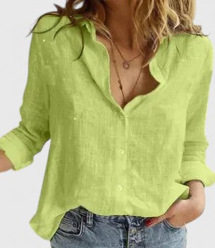 Winifred | Women's Floral V-Neck Long Sleeve Blouse